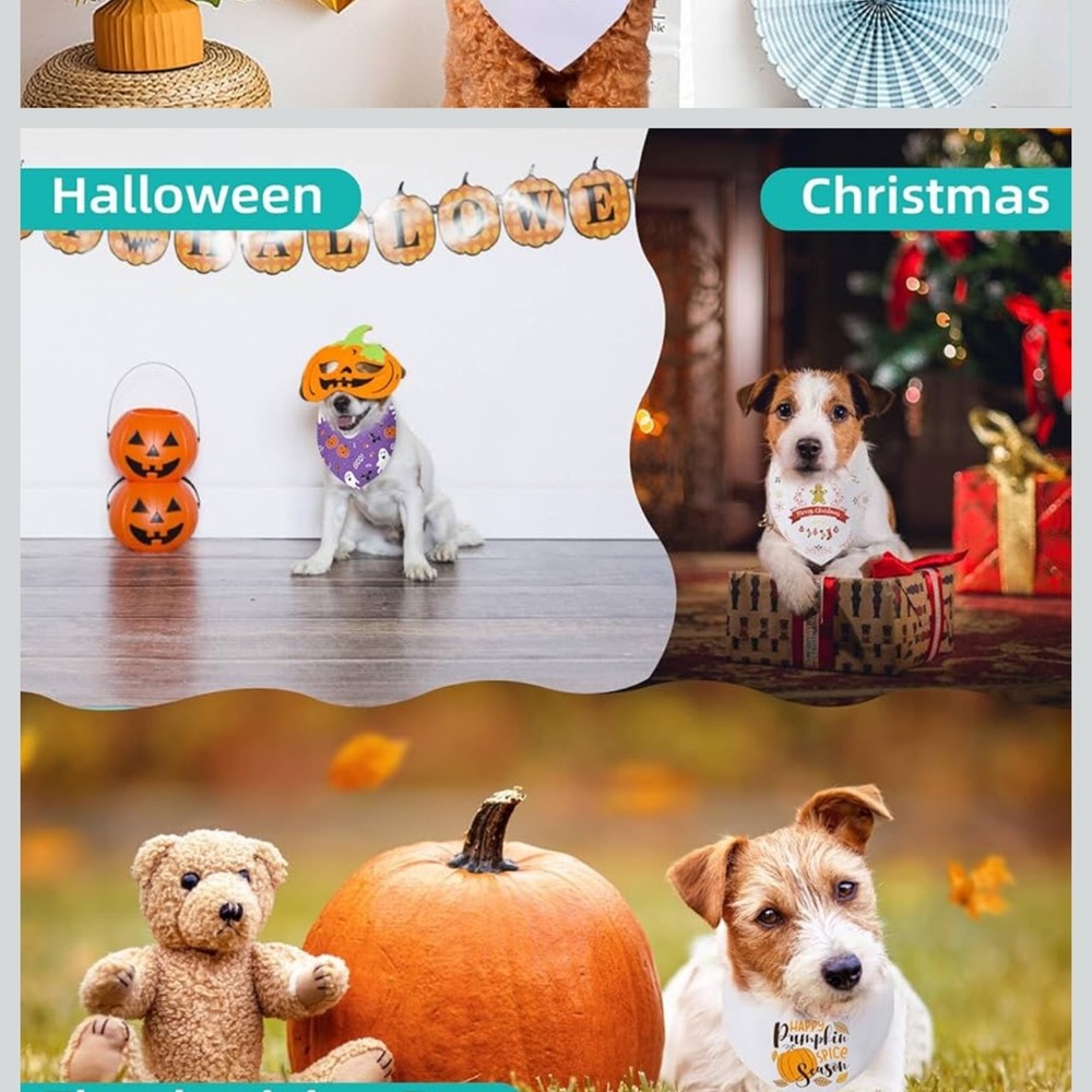 DIY Create Your Own Dog Bandana: Set Of 10